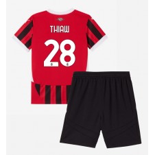 AC Milan Malick Thiaw #28 Hjemmedraktsett Barn 2024-25 Kortermet (+ korte bukser)